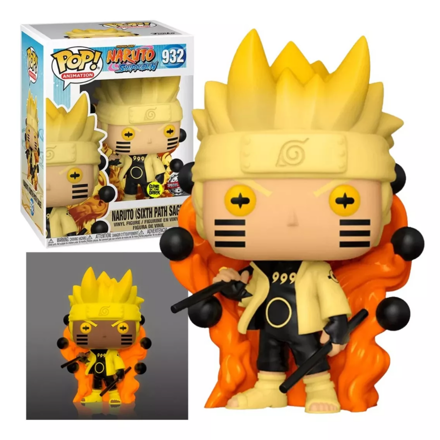 Funko Pop Naruto Shippuden Naruto Six Path Exclusivo Brilla