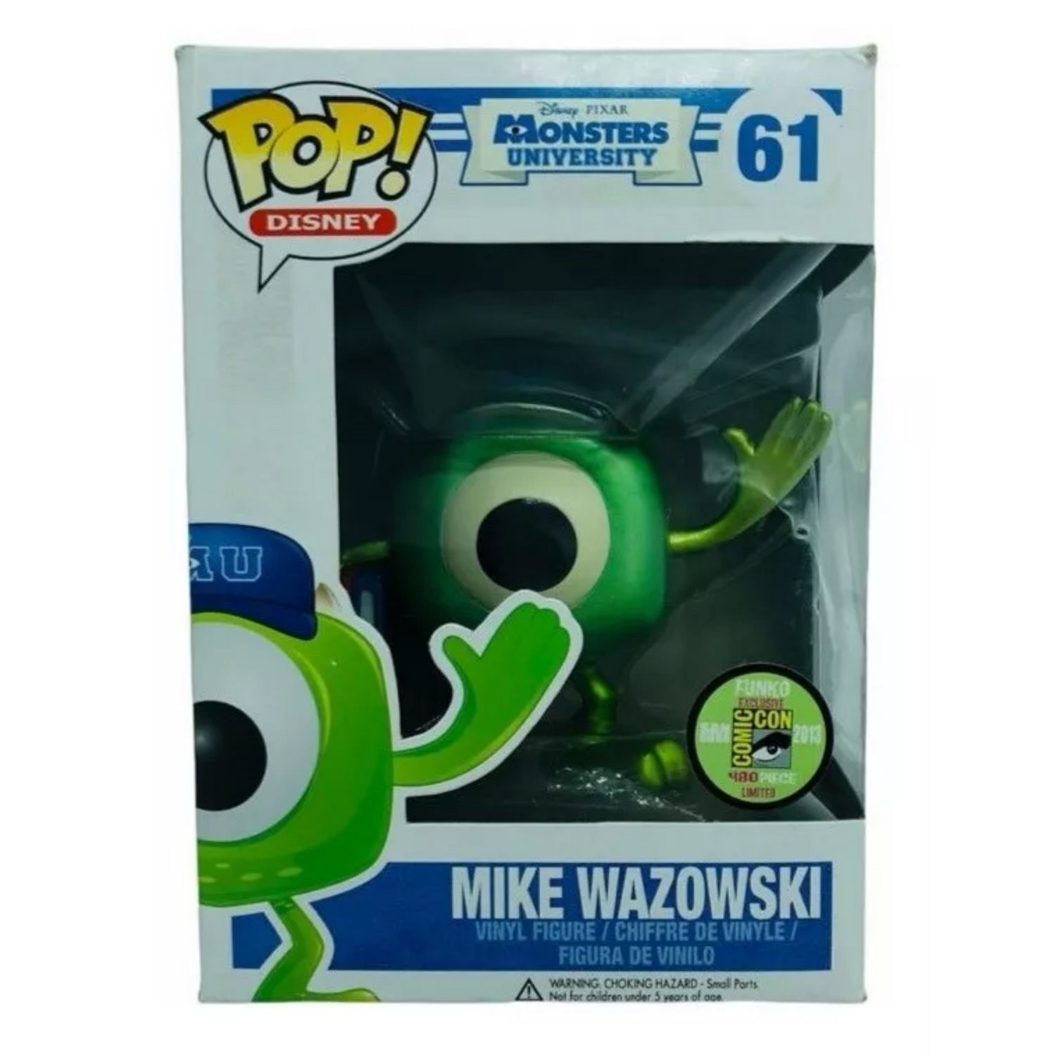 Funko Pop Mike Wazowski Disney Monsters Metálico 480 Piezas Sdcc