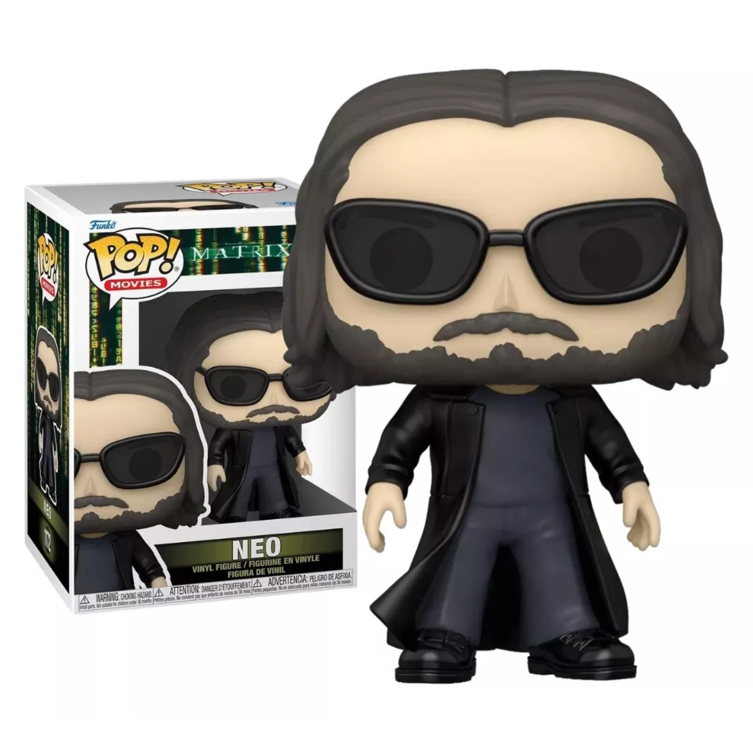Funko Pop Neo Matrix Original 1172 Movies Keanu Reeves