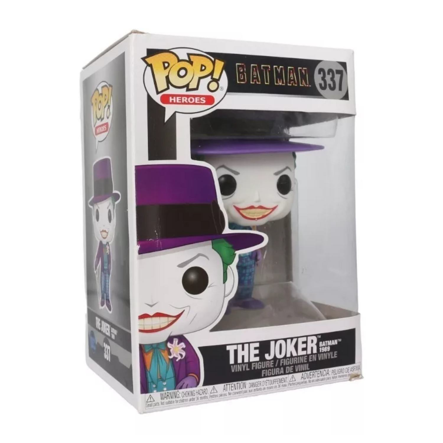 Funko Pop Dc Comics Joker Batman 337 Heroes Payaso Caja Lastimada