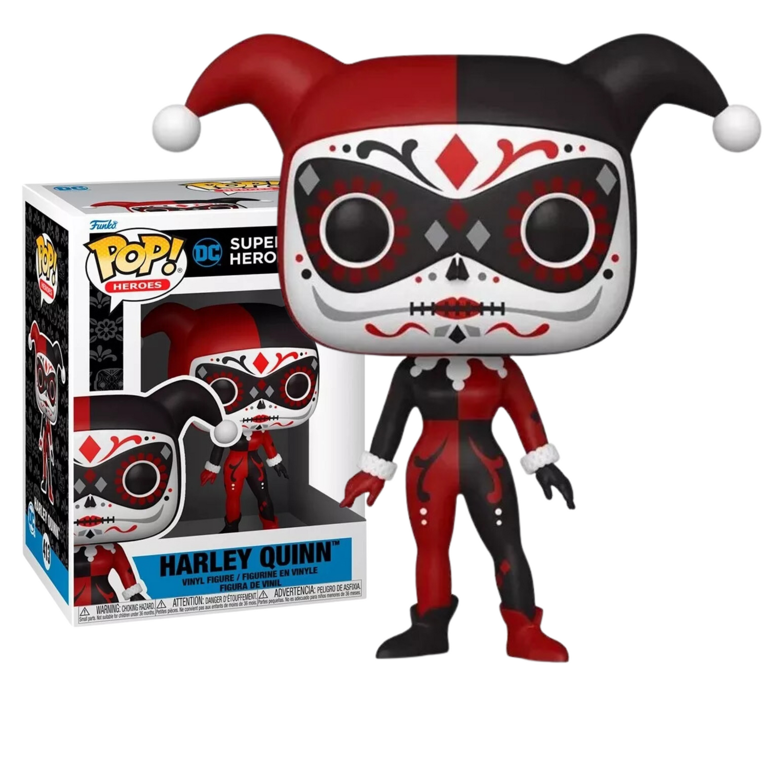 Funko Pop Heroes Joker Harley Quinn 413 Dia Muertos Dc