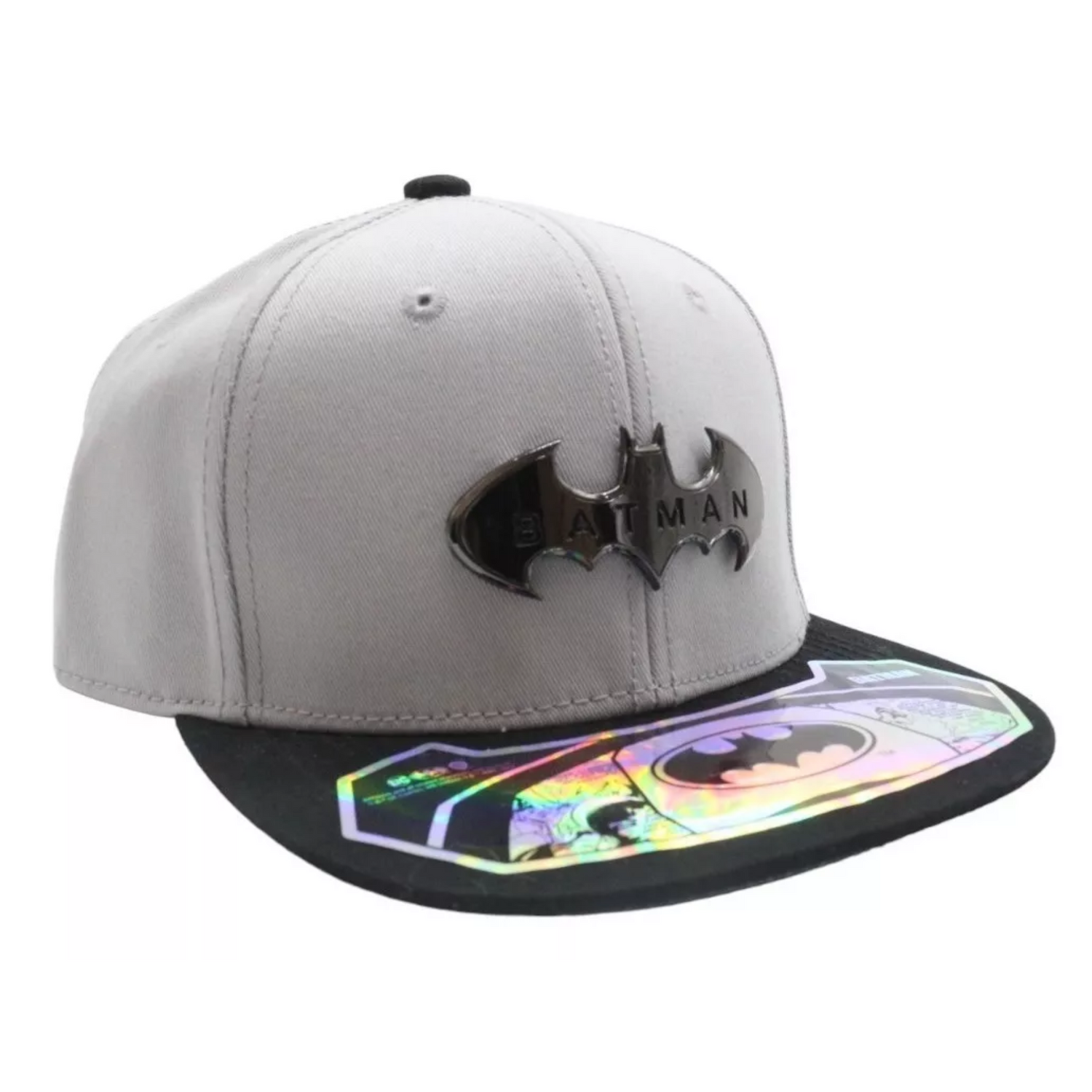 Gorra Batman Gris Escudo Metal Gris Hombre Caballero Dc