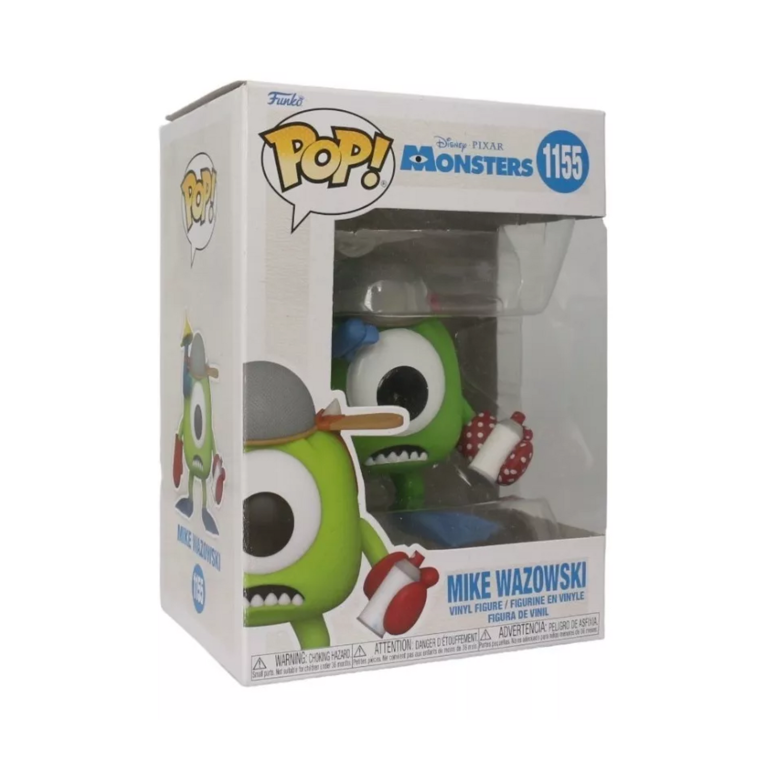 Funko Pop Disney Mike Wazowski 1155 Monsters Inc Caja Lastimada