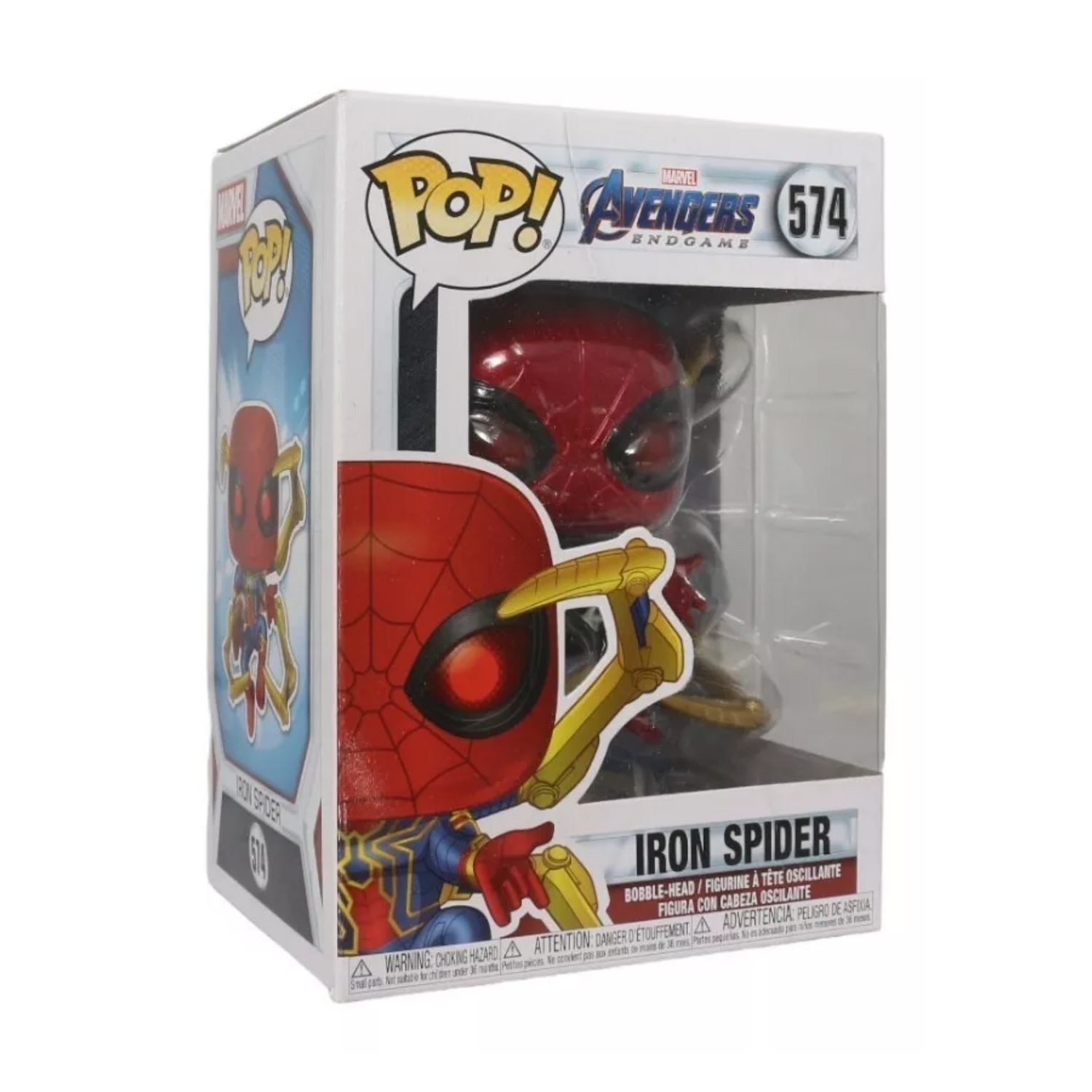 Funko Pop Iron Spider 579 Marvel Avengers End Game Caja Lastimada