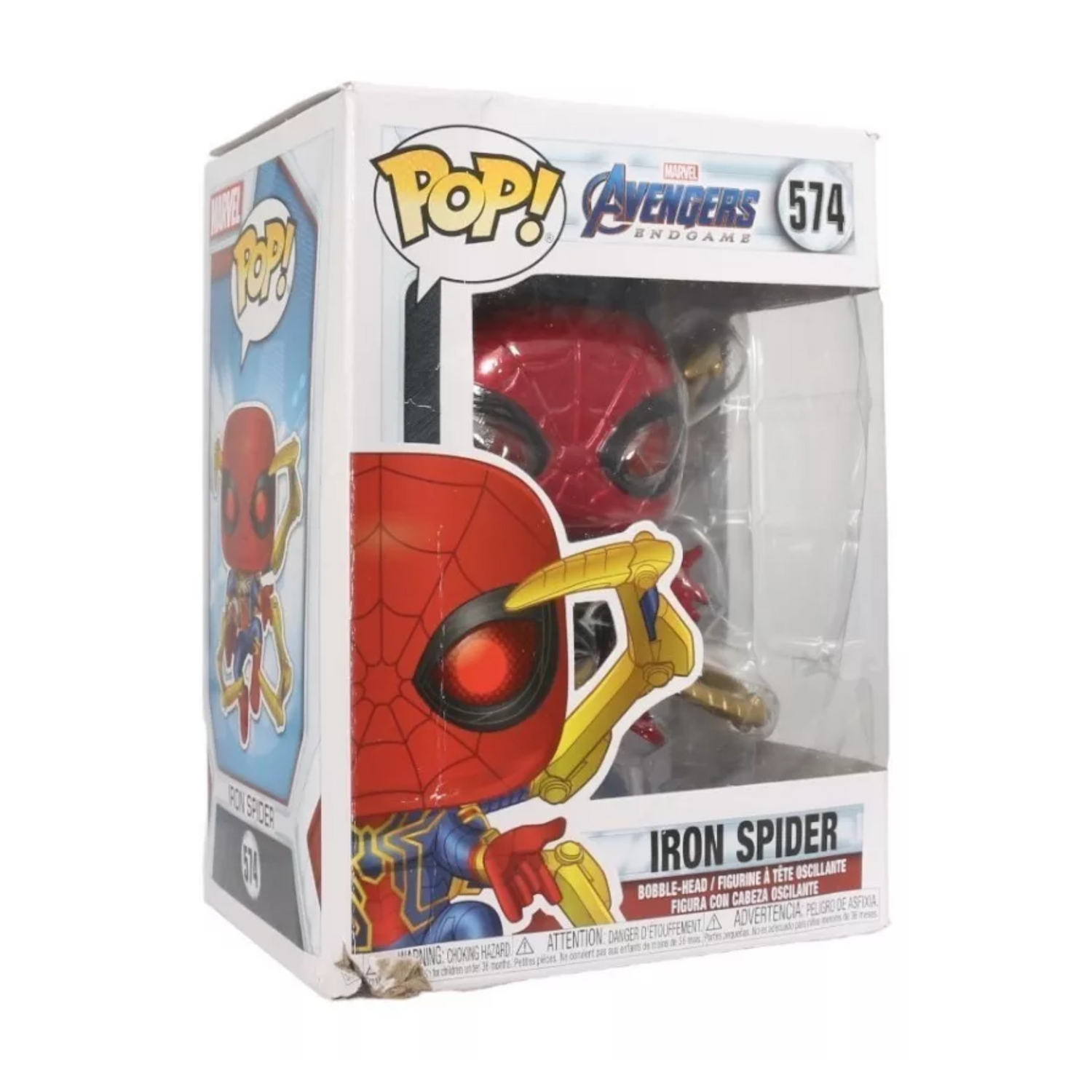 Funko Pop Marvel Avengers End Game Iron Spider 574 Caja Lastimada