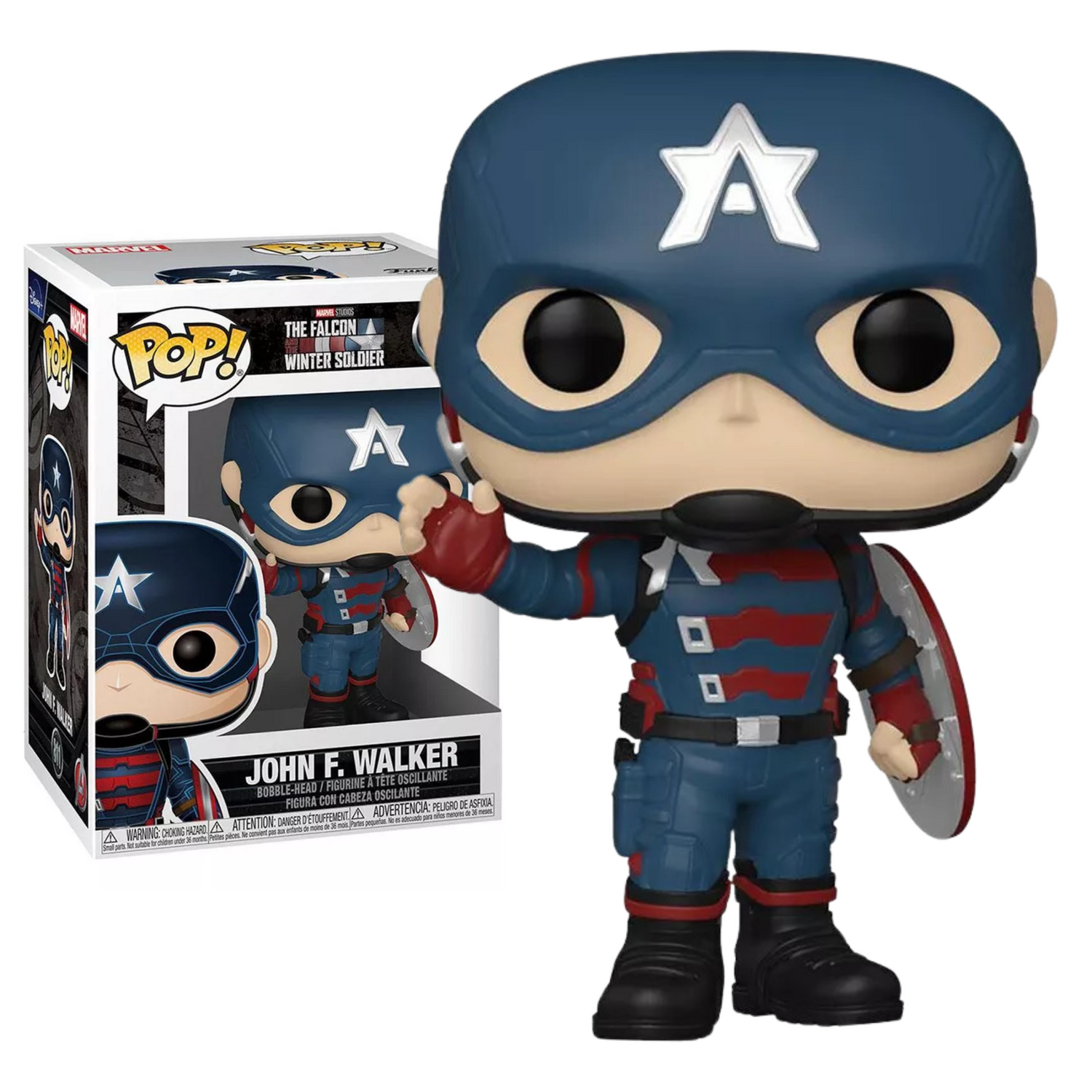Funko Pop John Walker 811 Capitan America Soldado Invierno Boki