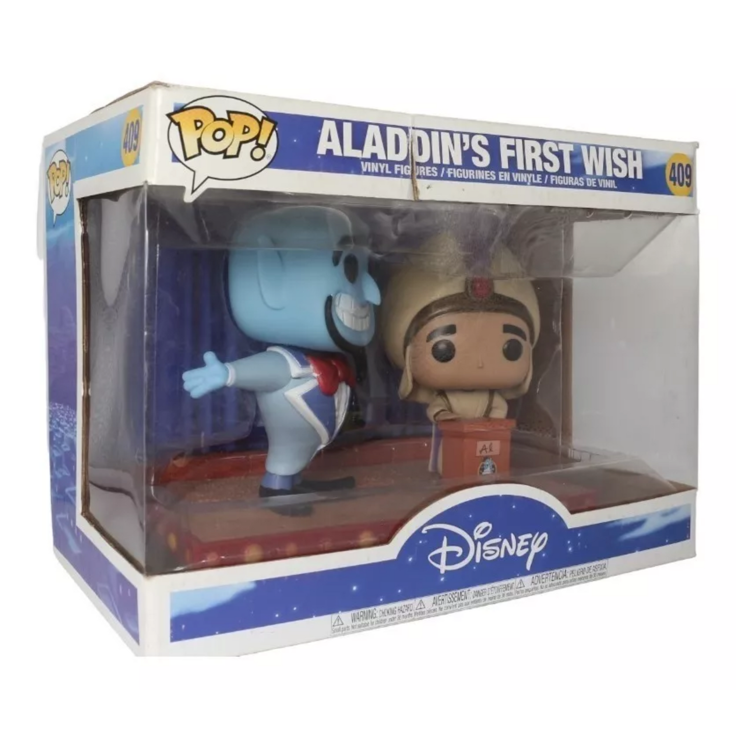 Funko Popdisney Aladdin Genio Deseo Wish 409 Caja Lastimada