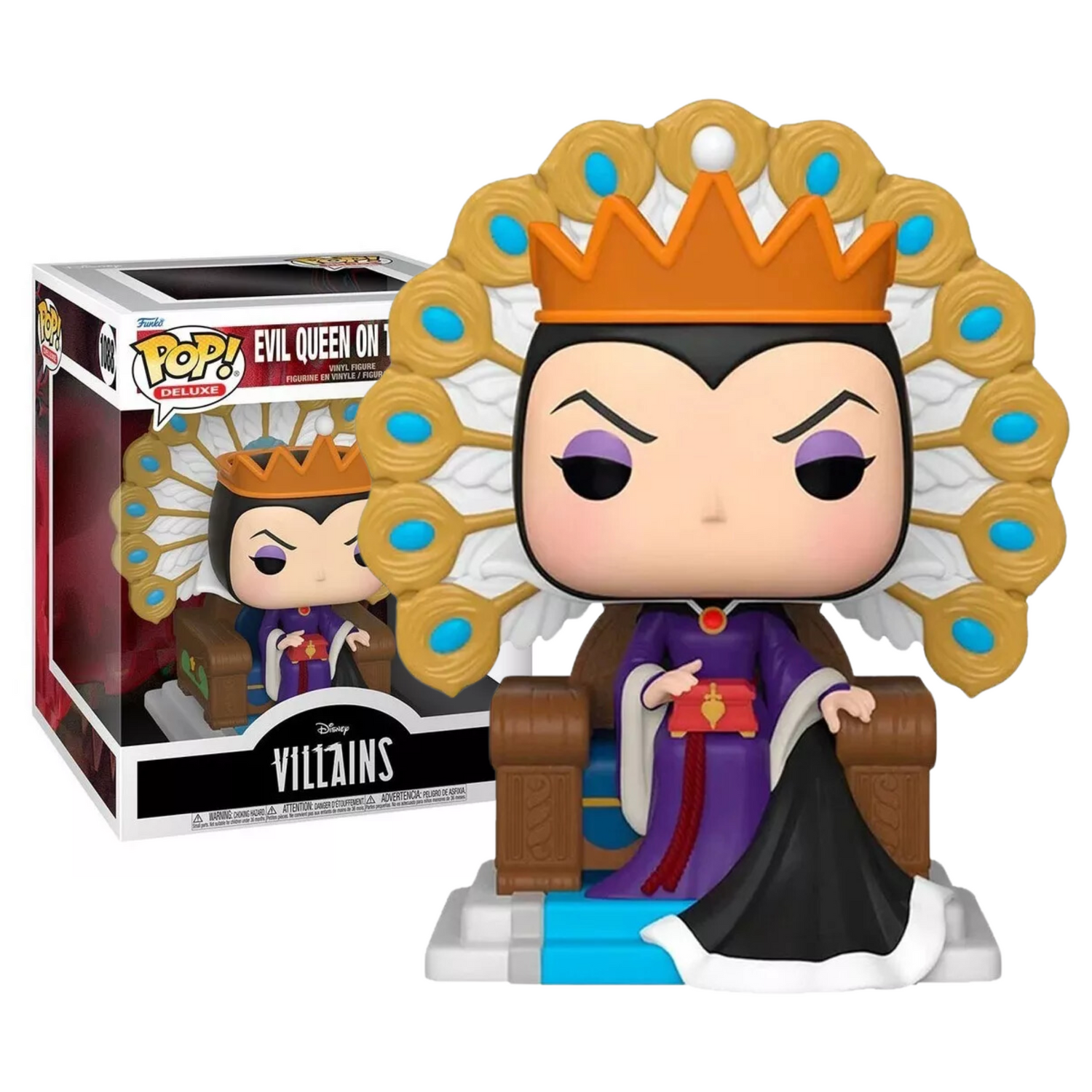 Funko Pop Evil Queen On Throne 1088 Disney Villains Deluxe