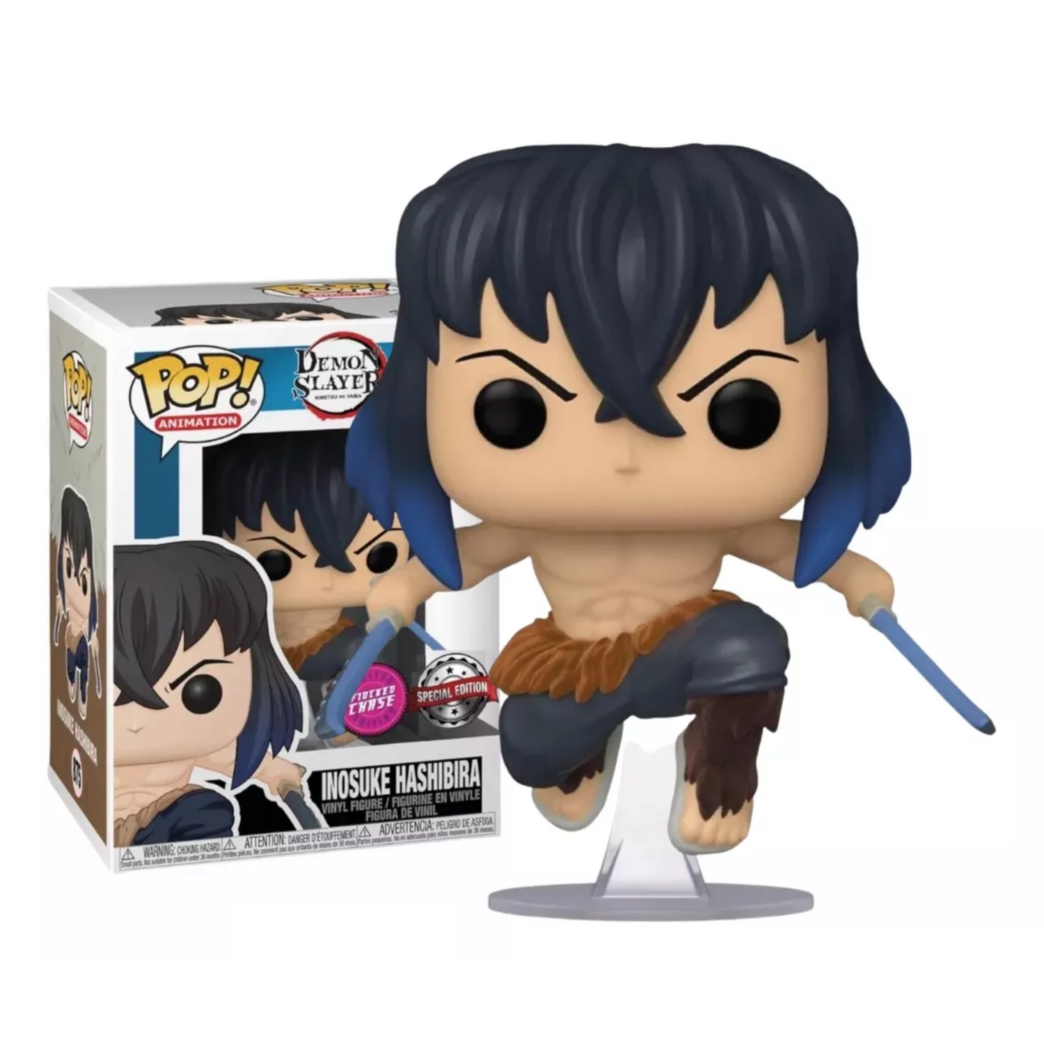 Funko Pop Inosuke 875 Hashibira Chase Demon Slayer Exclusivo