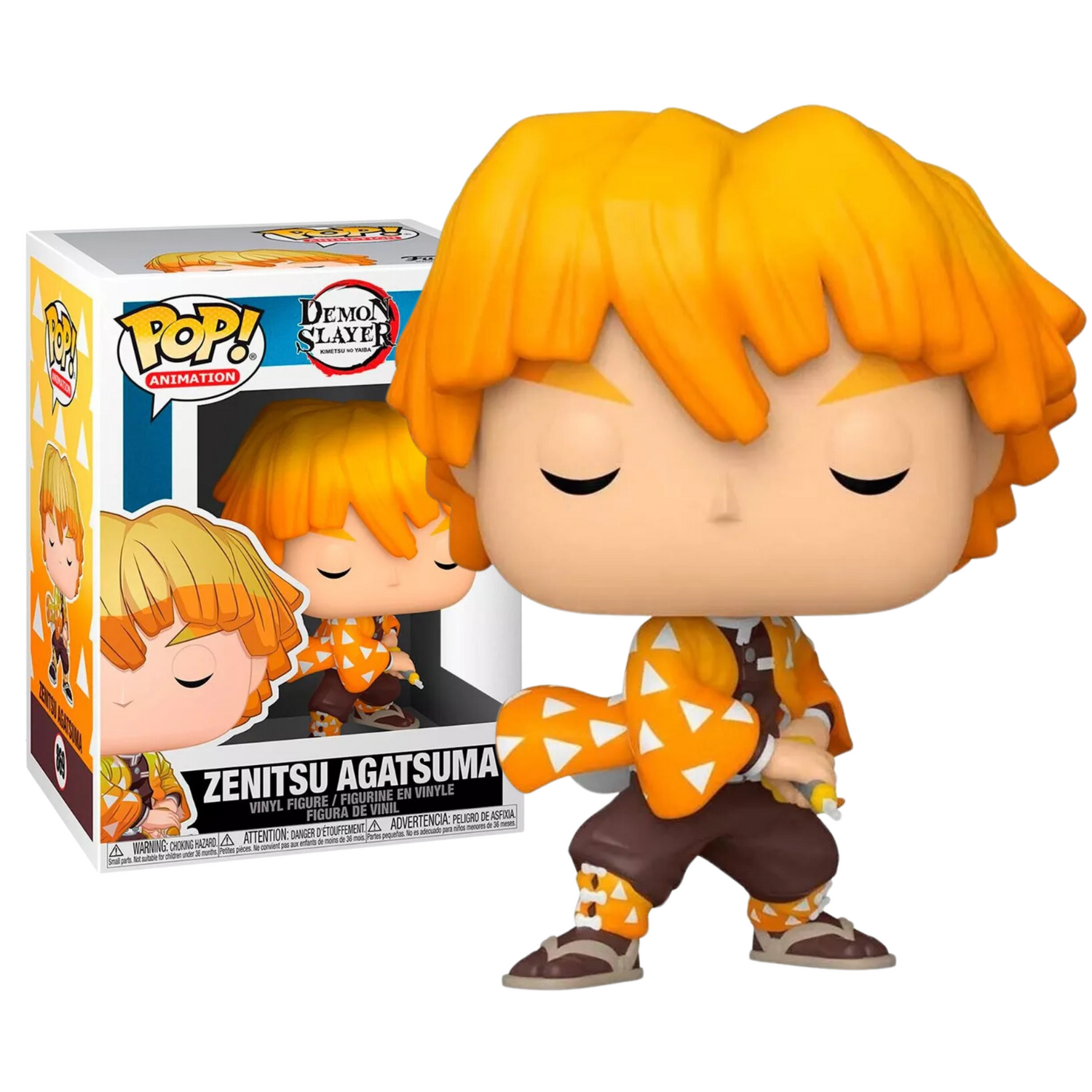 Funko Pop Zenitsu Agatsuma 869 Demon Slayer Kimetsu No Yaiba