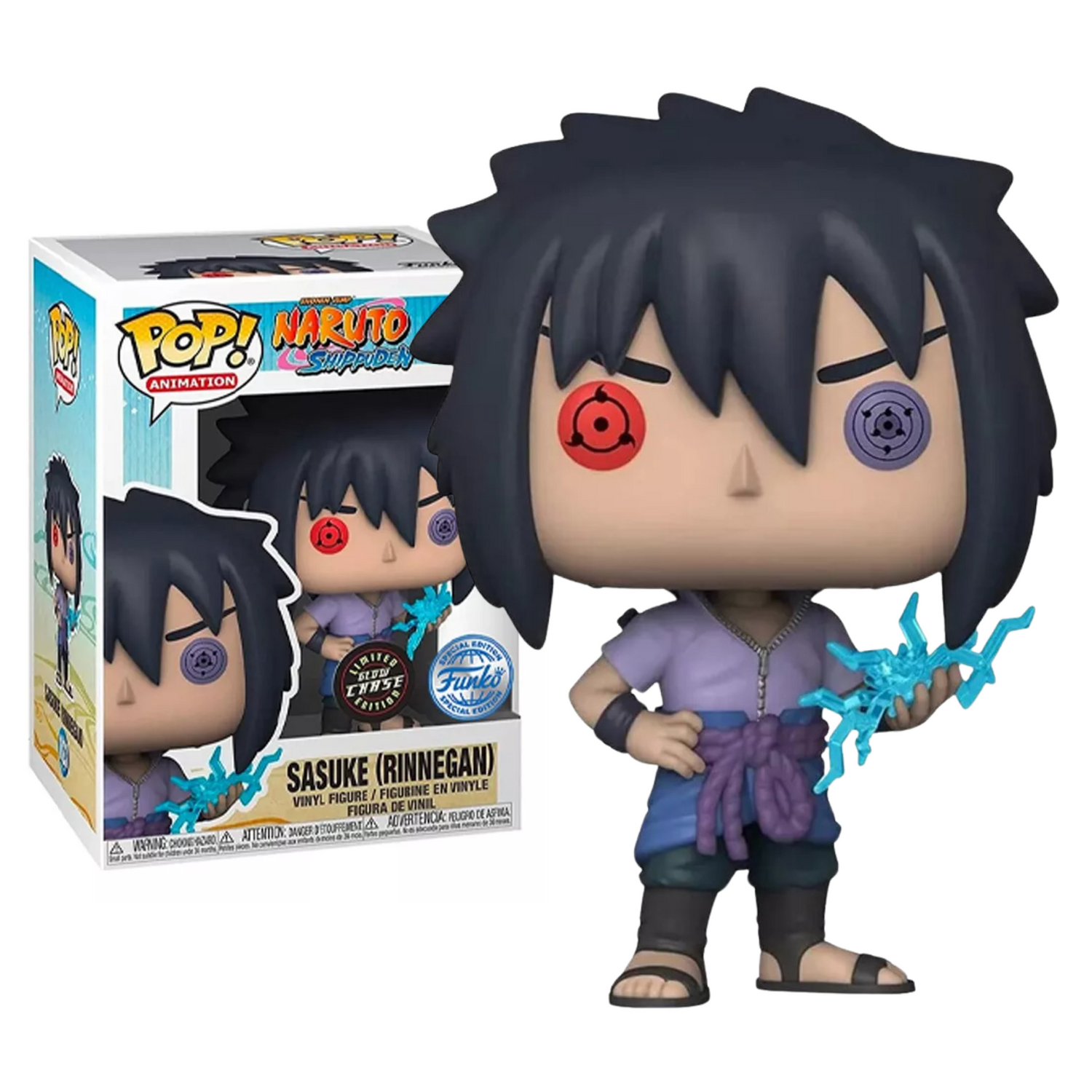 Funko Pop Sasuke Rinnegan 1023 Naruto Exclusivo Glow Chase