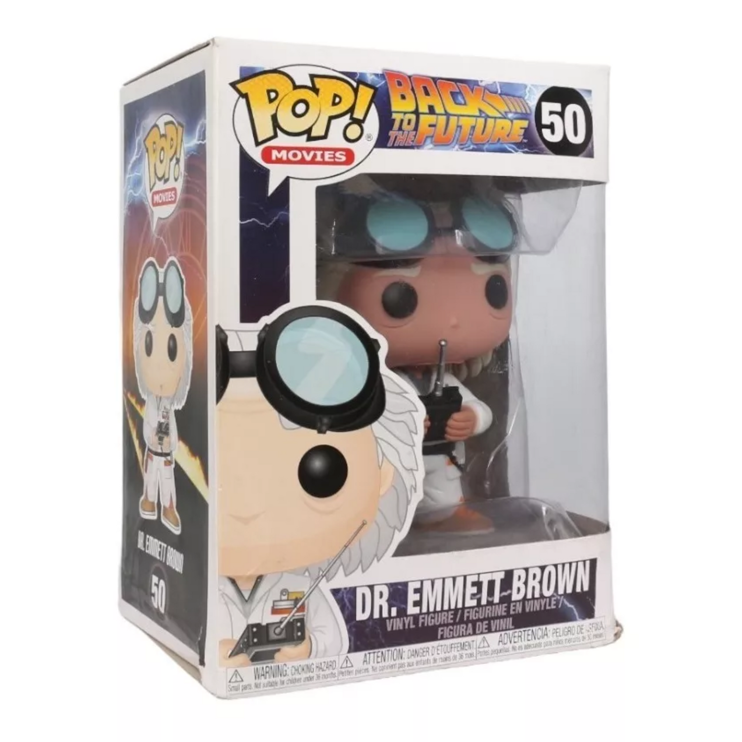 Funko Pop Back Future Doctor Emmett Brown Emet 50 Caja Lastimada