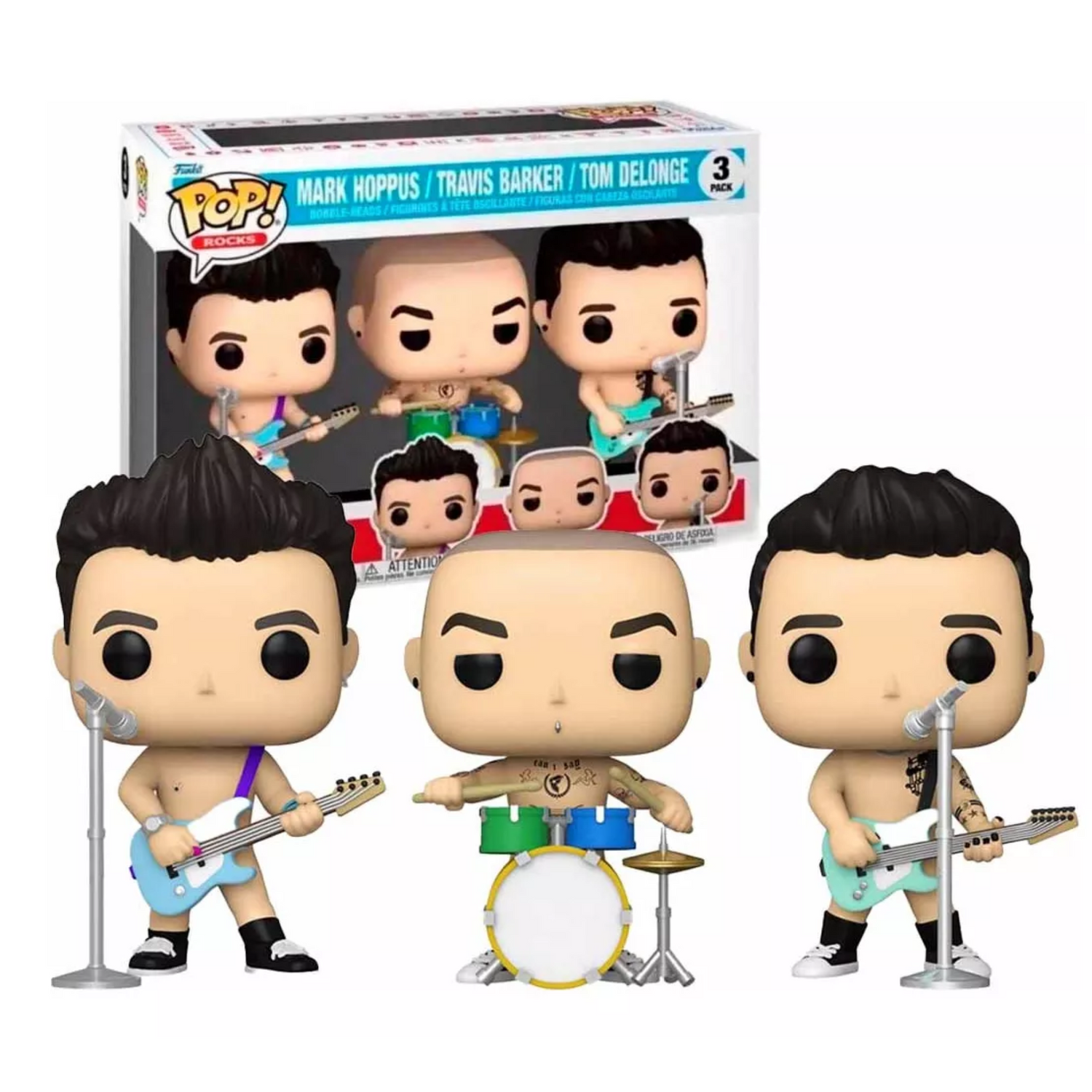Funko Pop Blink 182 3pack Tom Delonge Mark Hoppus Scott Ray