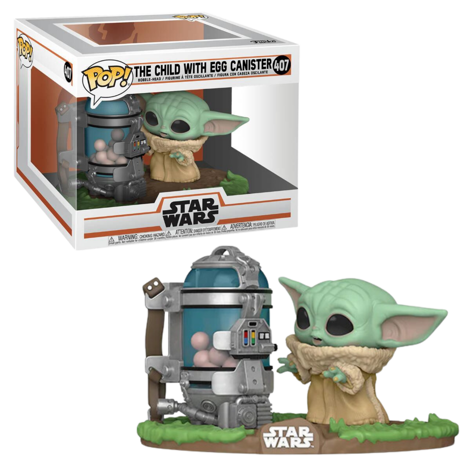 Funko Pop Grogu Child Baby Yoda Star Wars Egg Canister