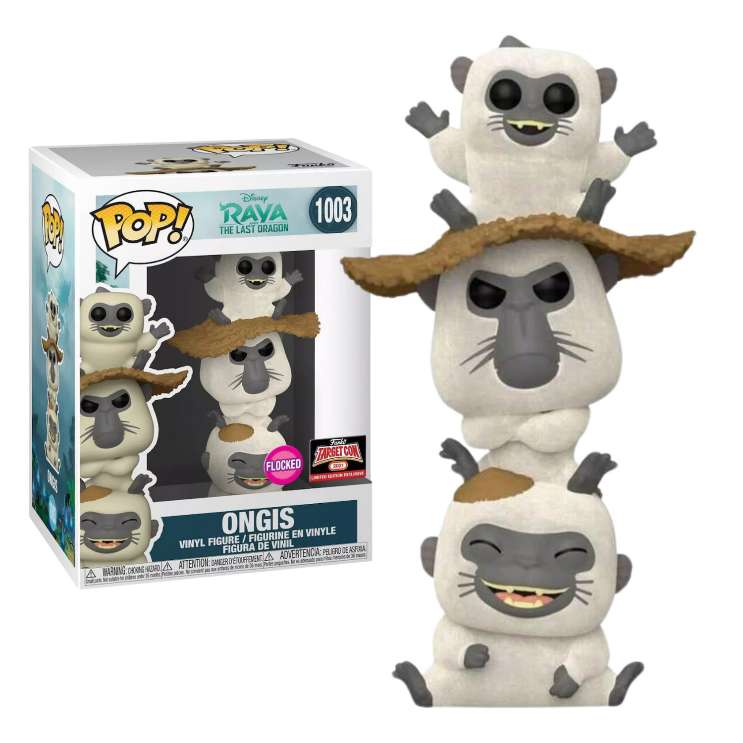 Funko Pop Disney Raya Ongis Exclusivo Flocked 1003