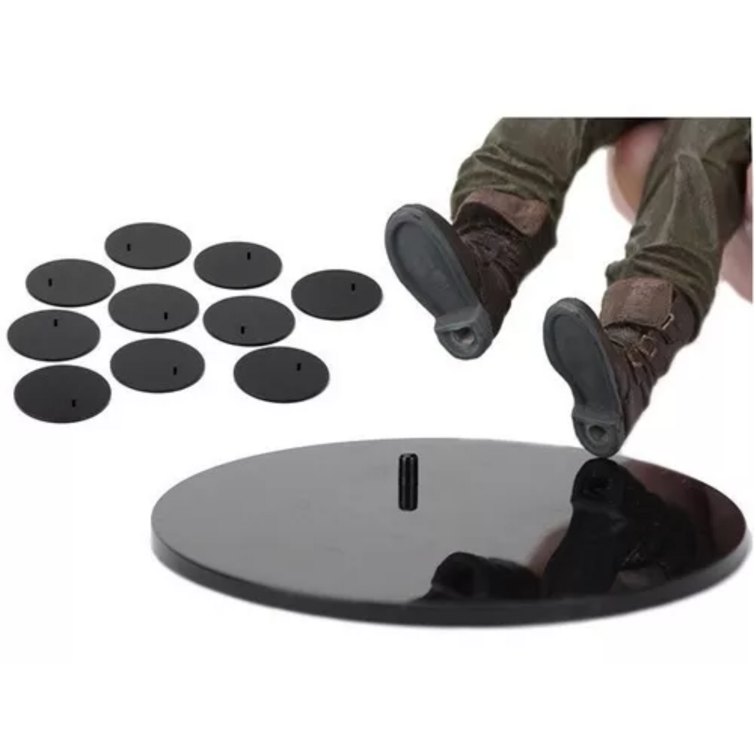 Bases Neca 10 Pack Para Figuras Negra