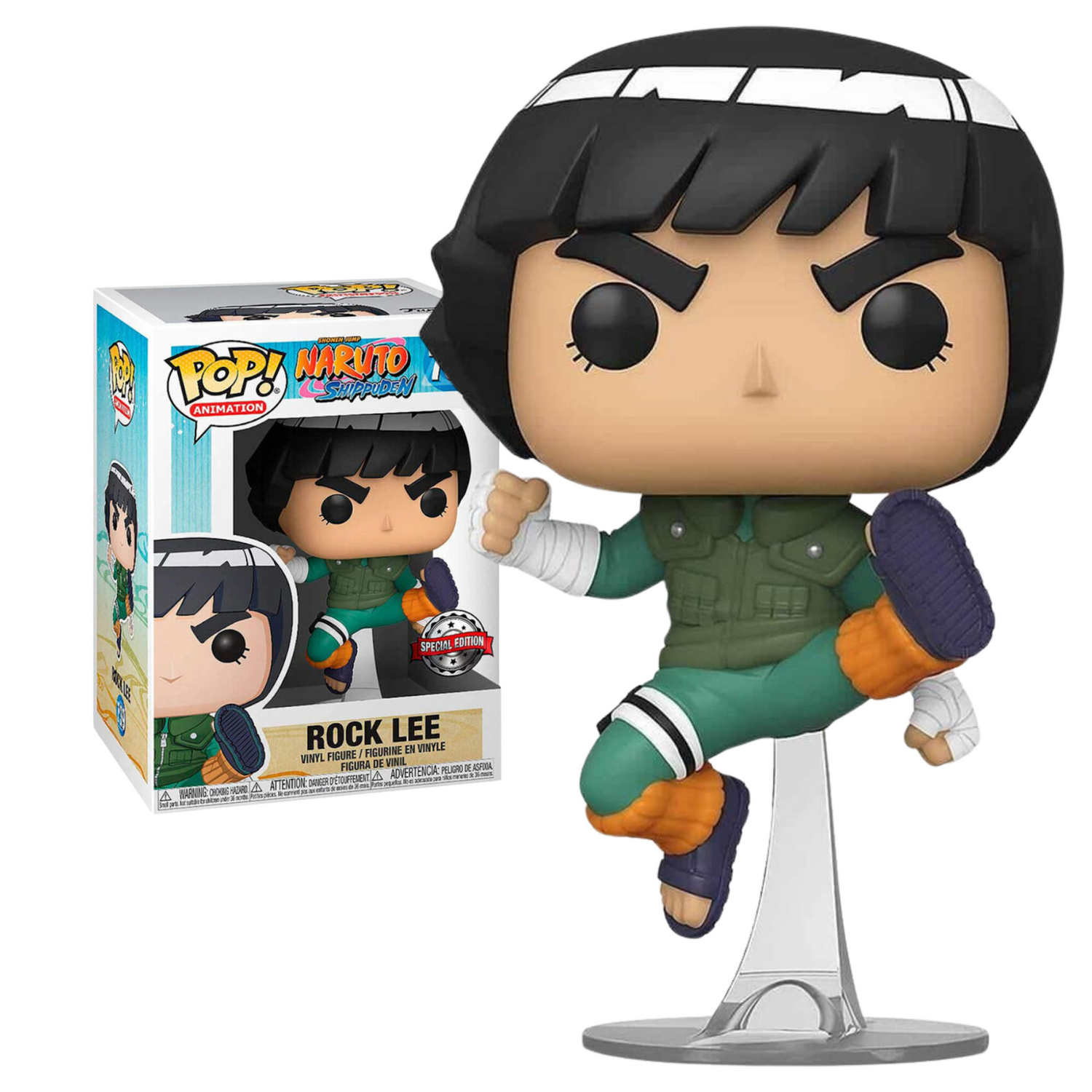 Funko Pop Rock Lee 739 Hot Topic Naruto Exclusivo