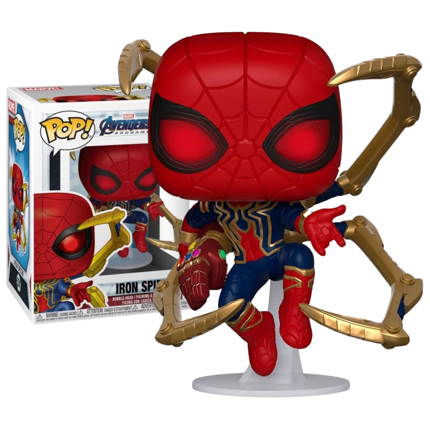 Funko Pop Iron Spider 574 Avengers Endgame Guante