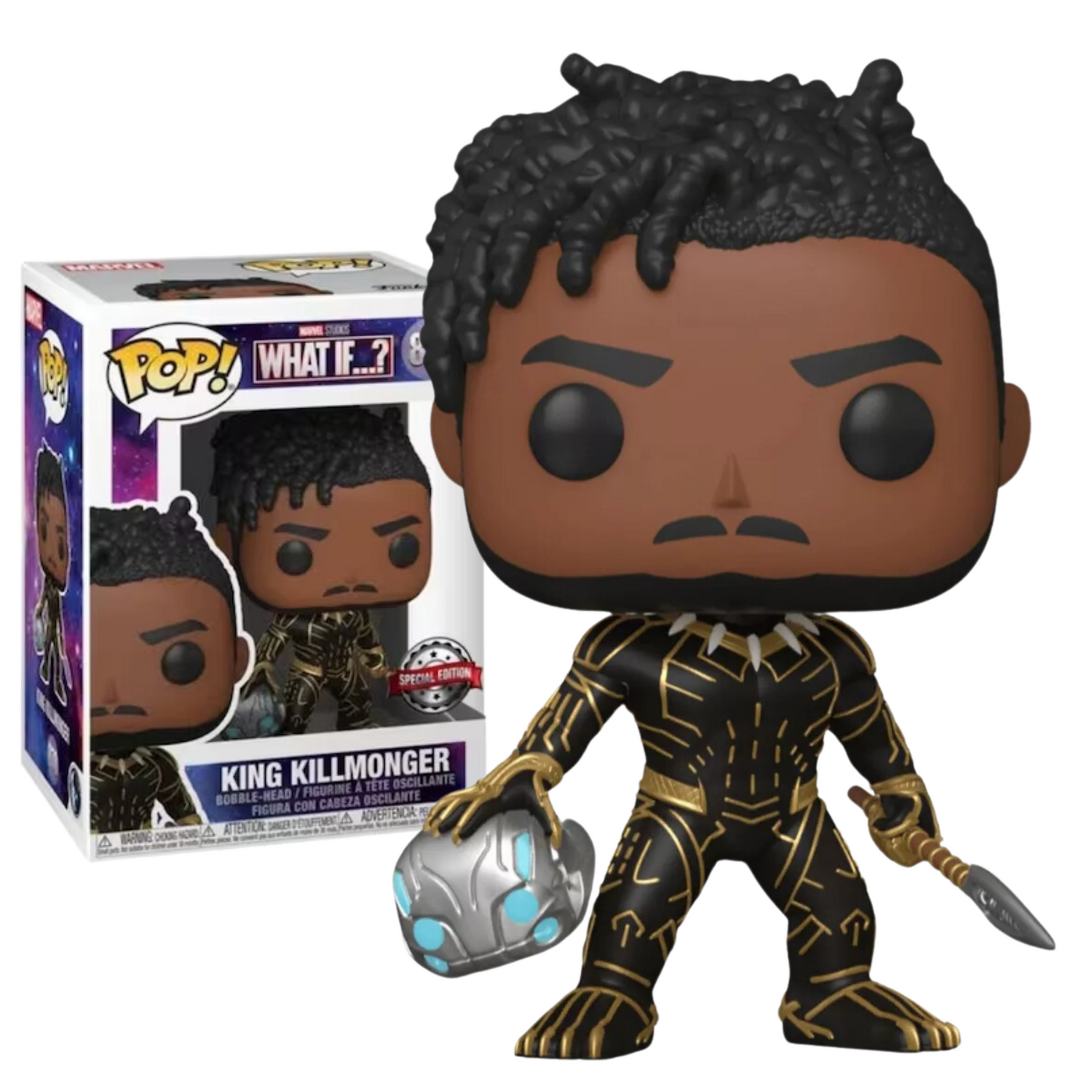 Funko Pop King Killmonger What If Marvel Black Exclusivo