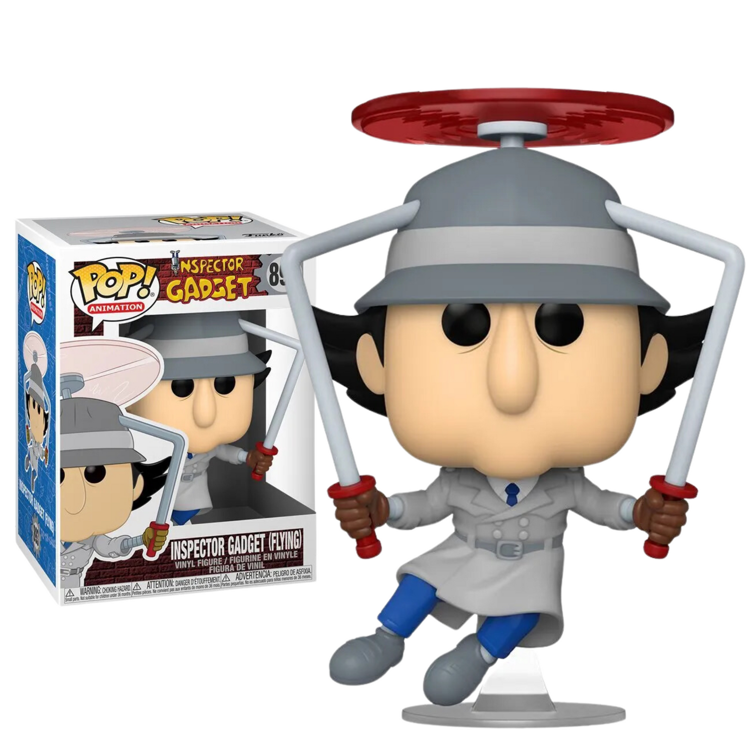 Funko Pop Inspector Gadget Flying 893 Animacion