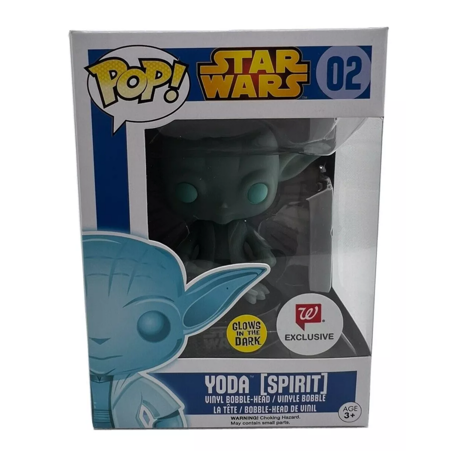 Funko Pop Yoda Jedi Spirit Glow Star Wars Vaulted Brilla