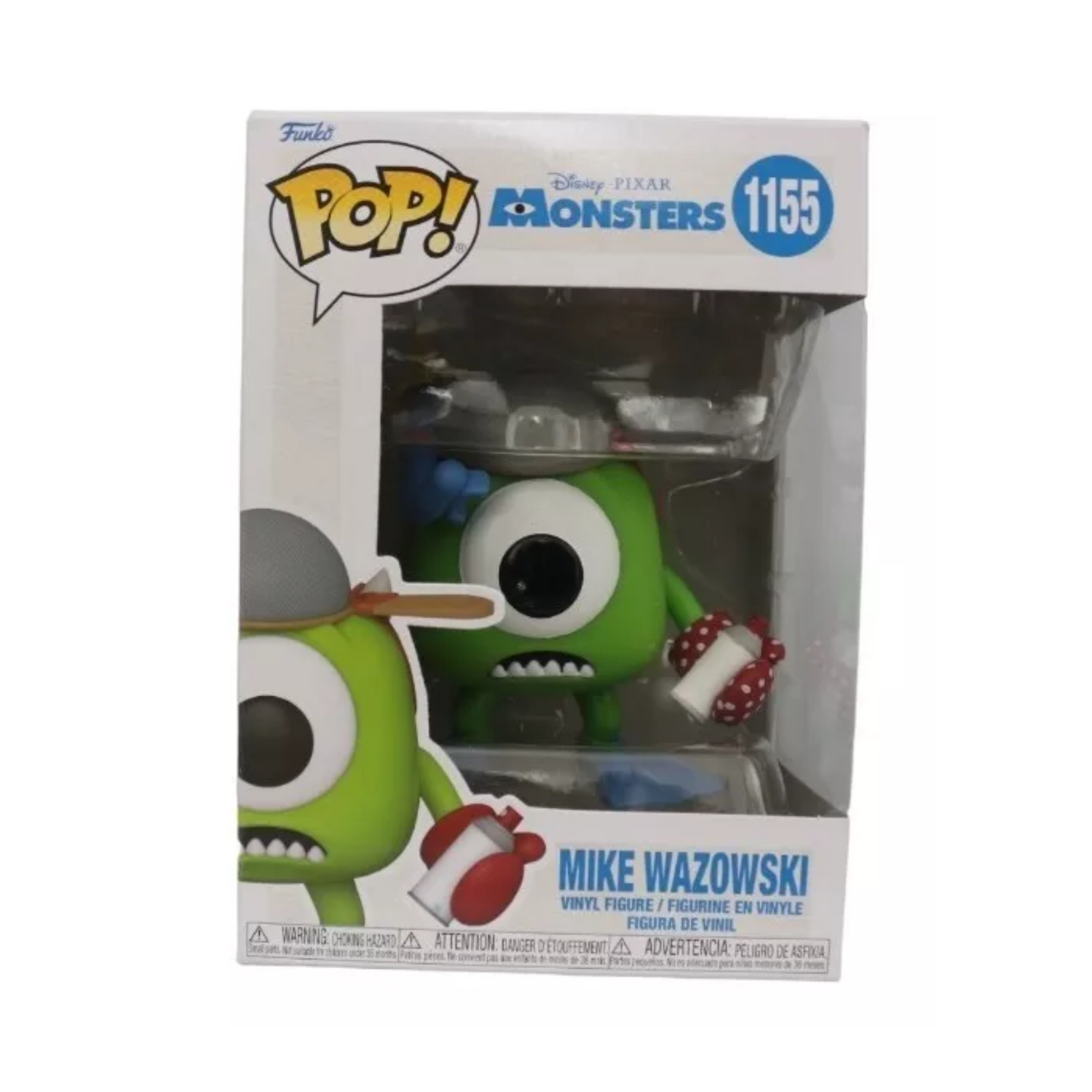 Funko Pop Disney Mike Wazowski 1155 Monsters Inc Caja Lastimada