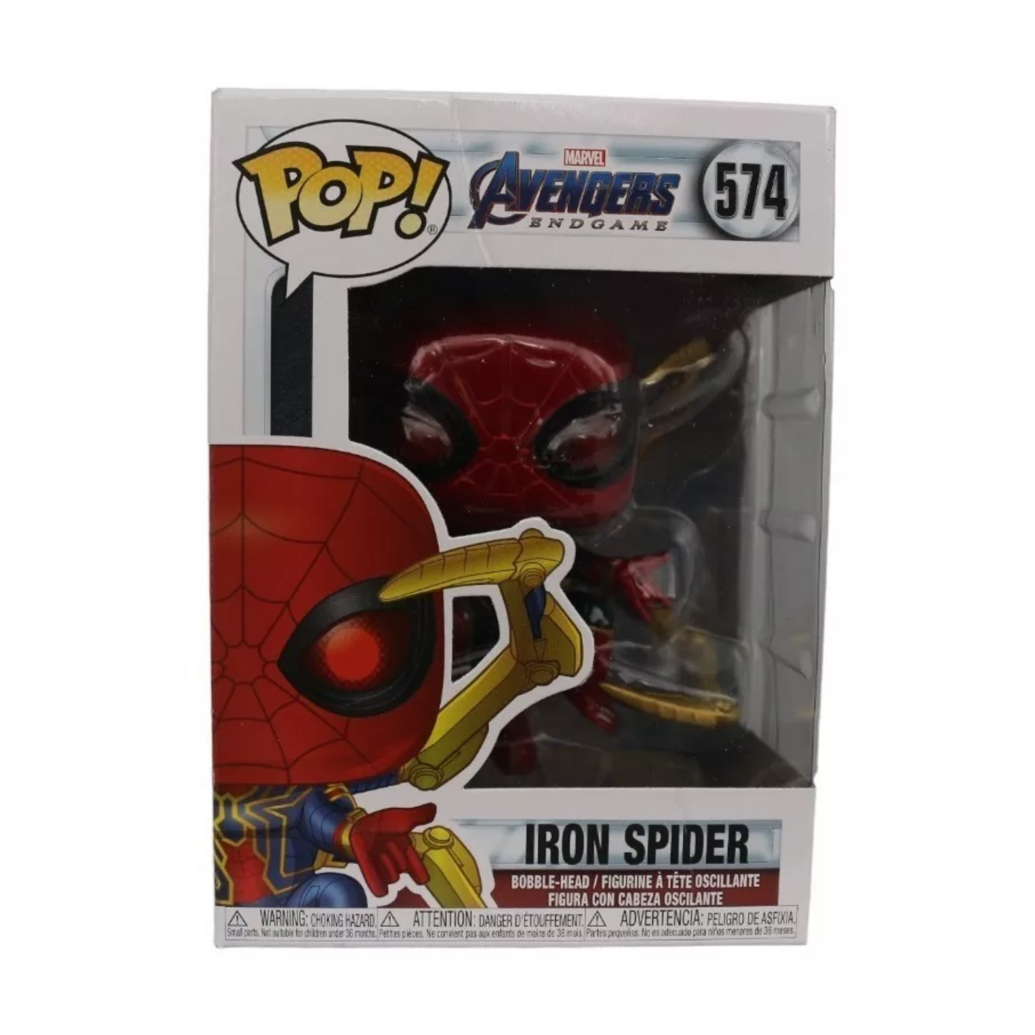 Funko Pop Iron Spider 579 Marvel Avengers End Game Caja Lastimada