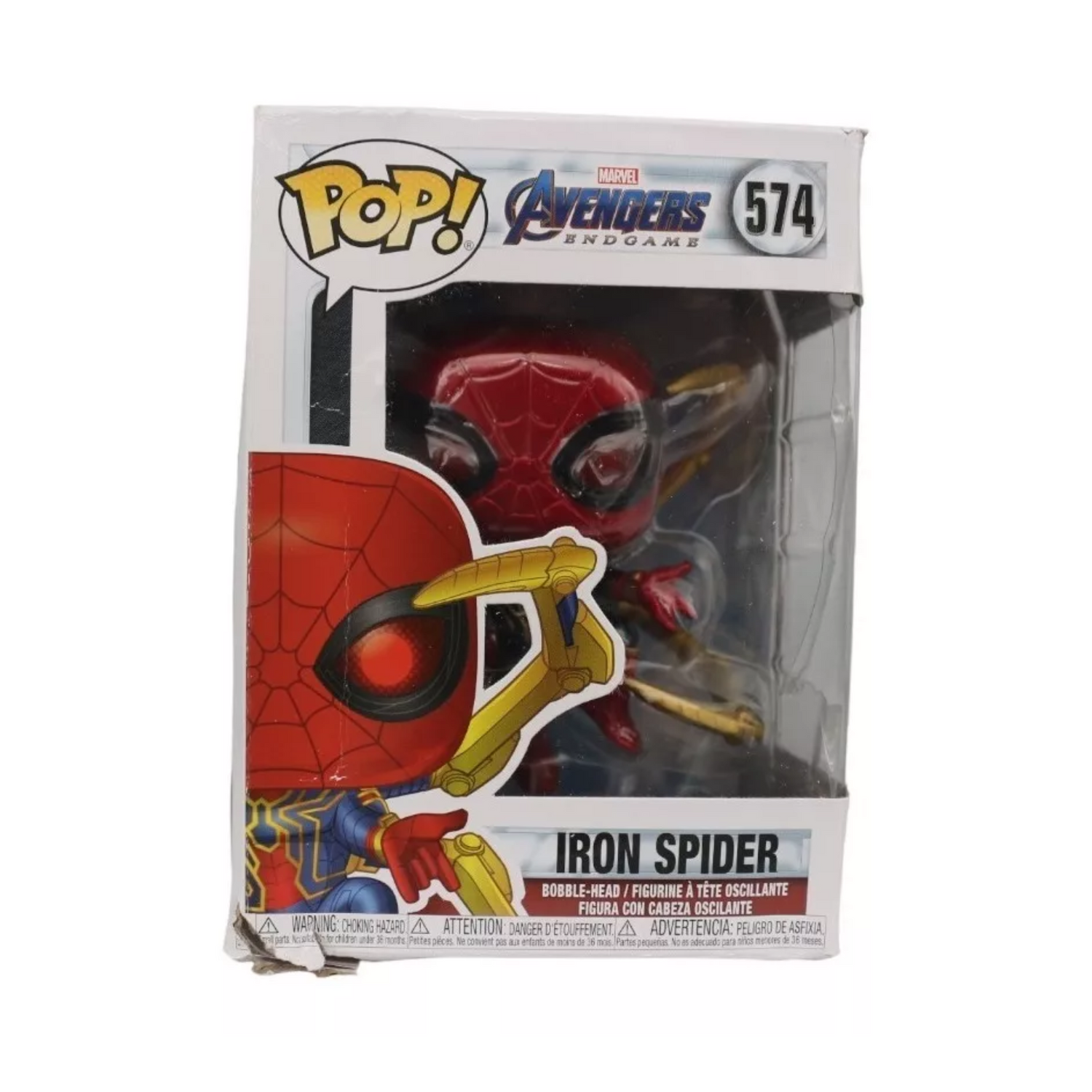 Funko Pop Marvel Avengers End Game Iron Spider 574 Caja Lastimada