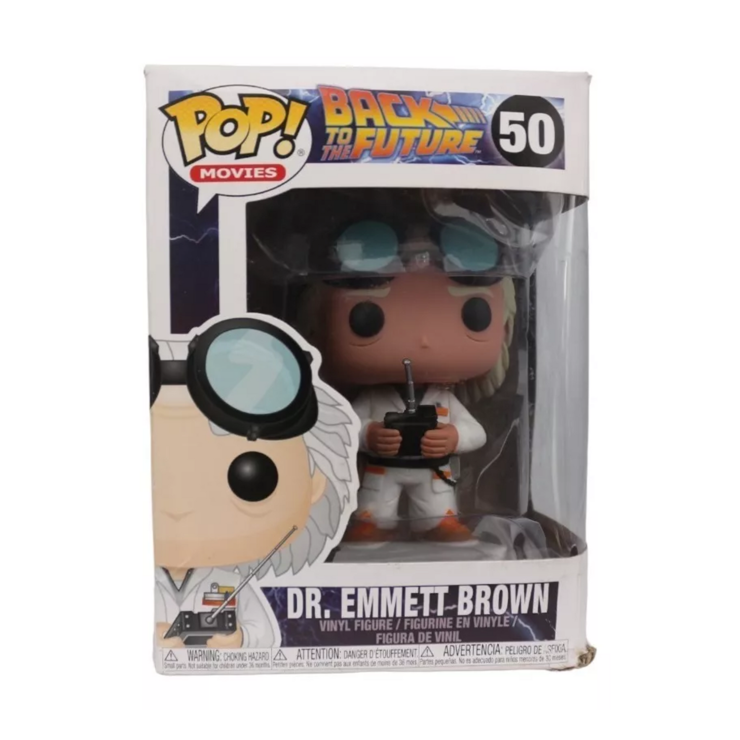 Funko Pop Back Future Doctor Emmett Brown Emet 50 Caja Lastimada