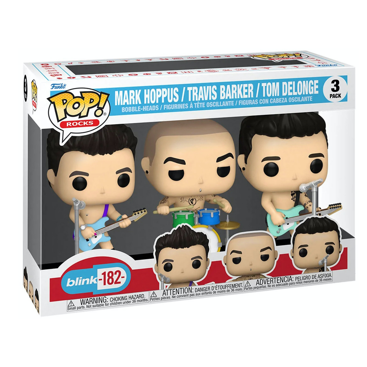Funko Pop Blink 182 3pack Tom Delonge Mark Hoppus Scott Ray