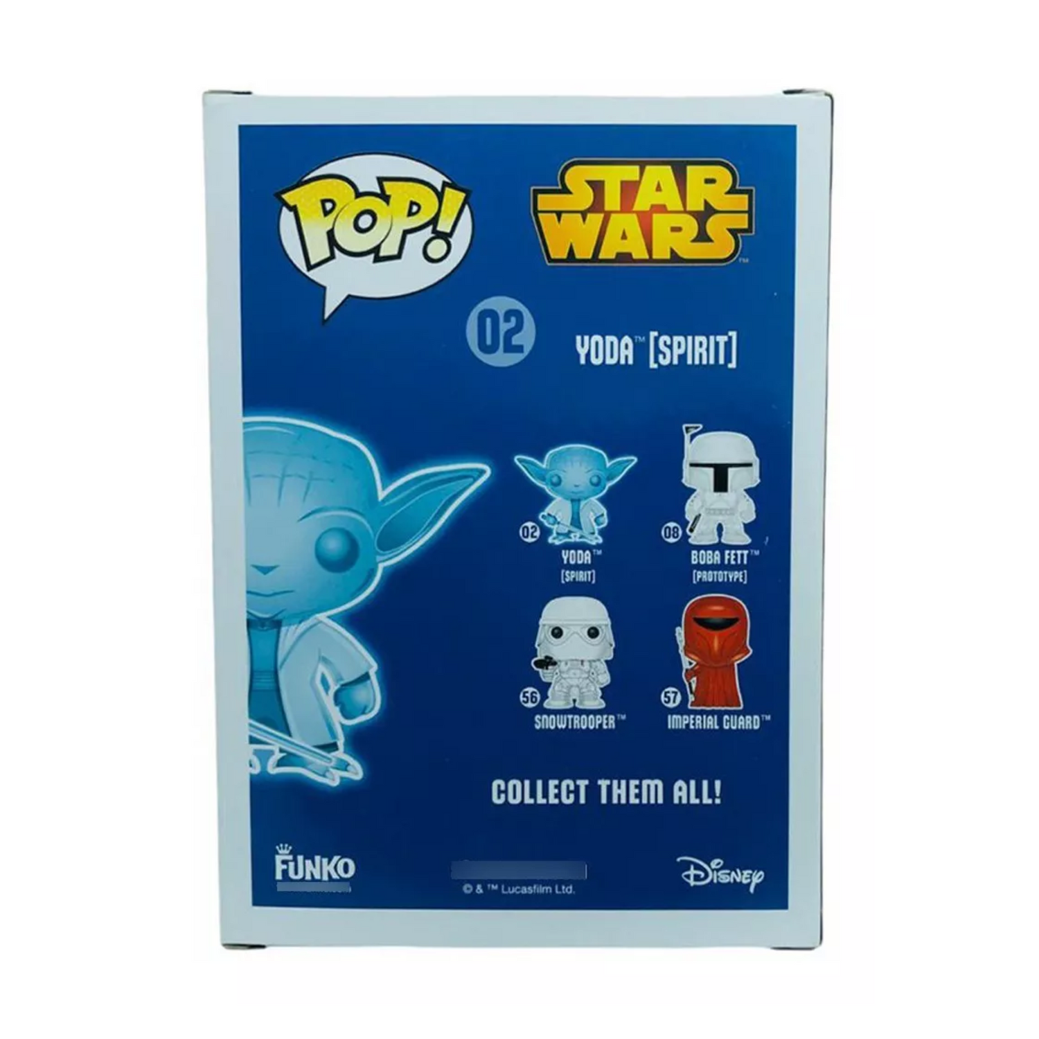 Funko Pop Yoda Jedi Spirit Glow Star Wars Vaulted Brilla