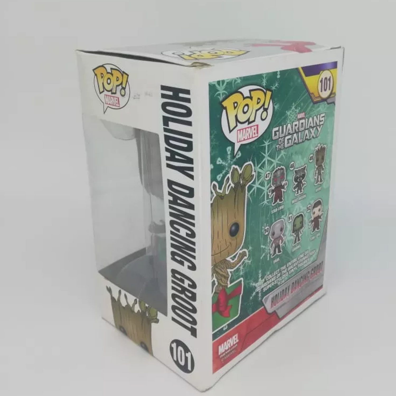 Funko Pop Holiday Dancing Groot 101 Caja Dañada Marvel