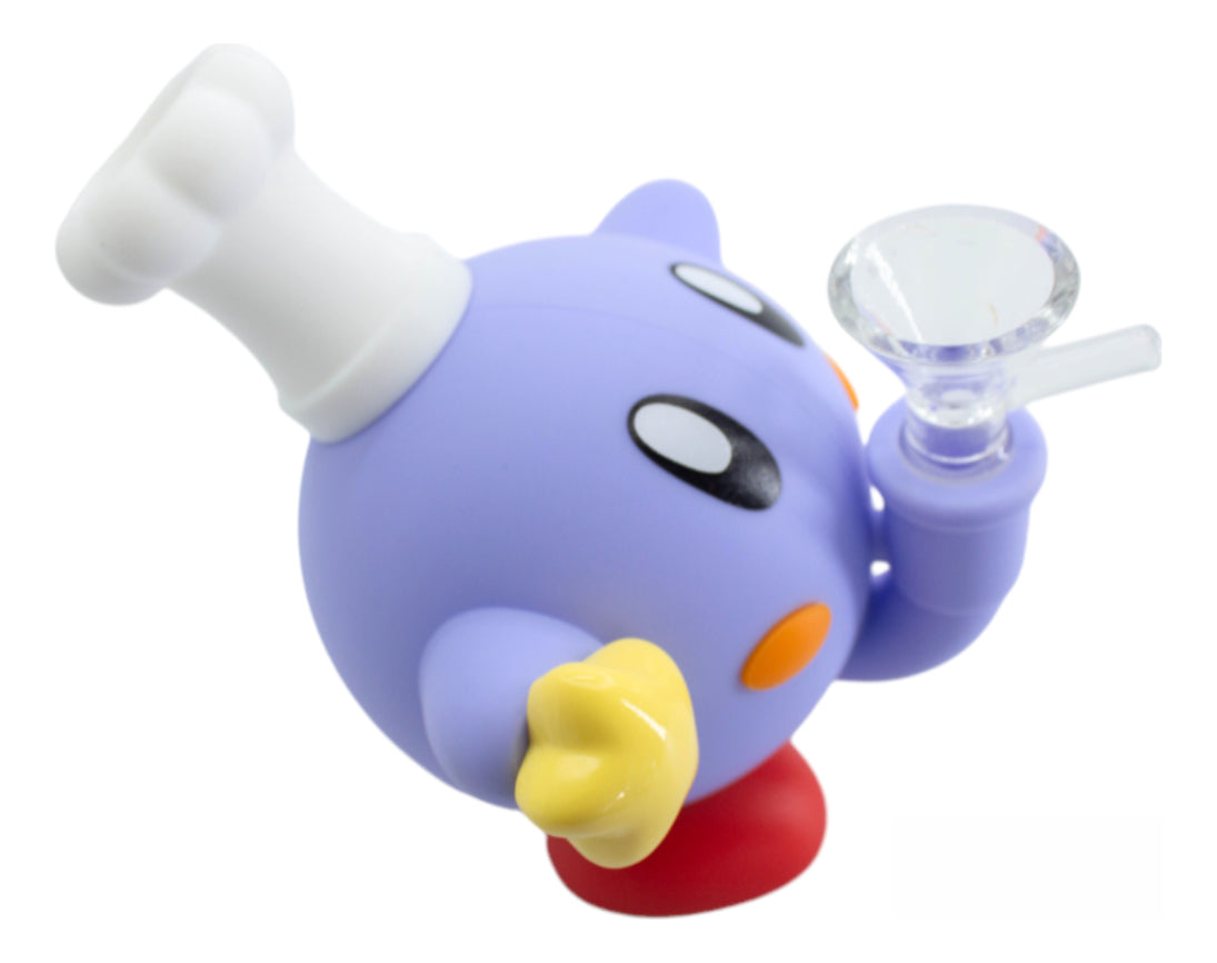 Kirby Juego Goma Cristal Pipa Silicon Figura Coleccion 11 Cm