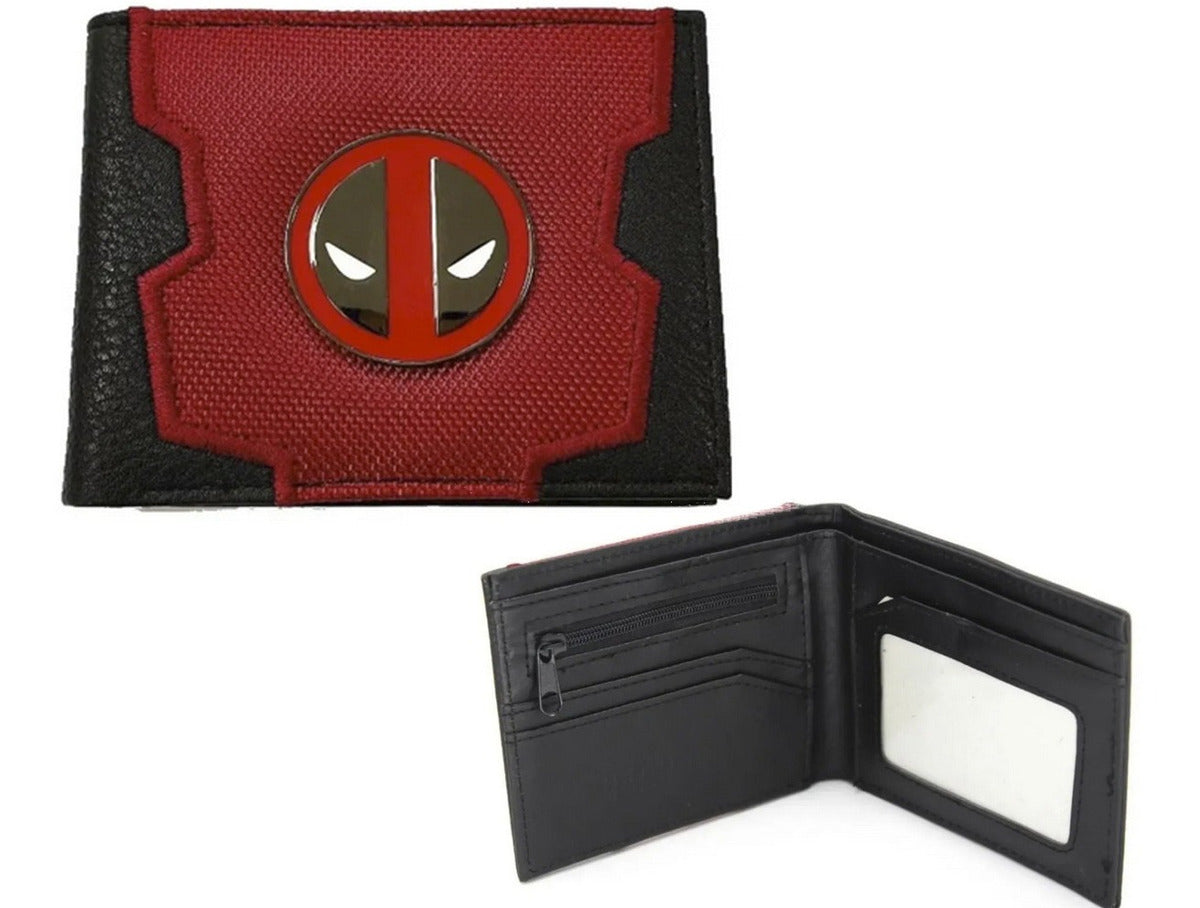 Cartera Marvel Deadpool Logo  Con Cierre Bioworld