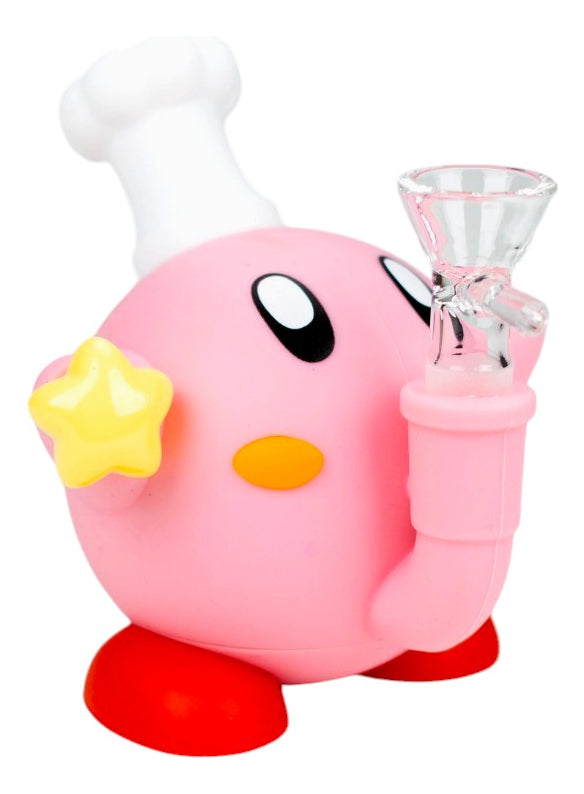 Kirby Juego Goma Cristal Pipa Silicon Figura Coleccion 11 Cm